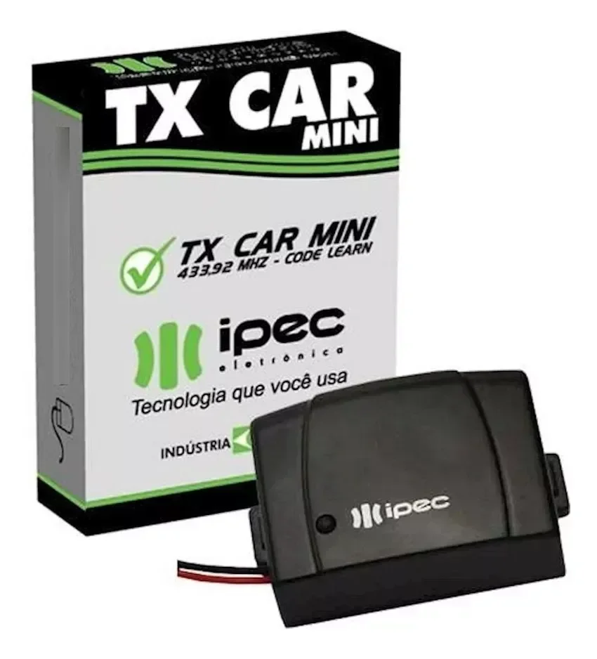 Ver imagem 2 de Kit 2 Tx Car Mini Controle Portão Eletrônico Farol Ipec Eletrônica
