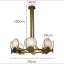 Ver imagem 3 de PENDENTE DOURADO COM DETALHES MARMORIZADOS LUCIIN
