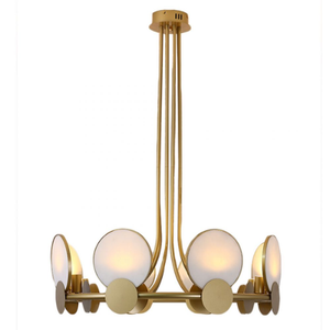 PENDENTE DOURADO COM DETALHES MARMORIZADOS LUCIIN