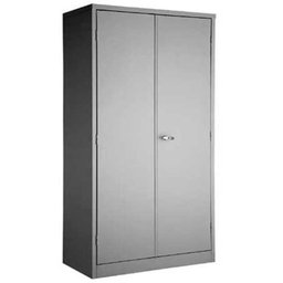 Armário De Aço 2 Portas Com Prateleira 1,70 C/ Chaves Cinza - 1