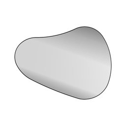 Espelhos Decorativos Orgânicos para Sala Kit com 5 Unidades Cor:espelho com Moldura Preta - 3