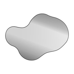 Espelhos Decorativos Orgânicos para Sala Kit com 5 Unidades Cor:espelho com Moldura Preta - 4