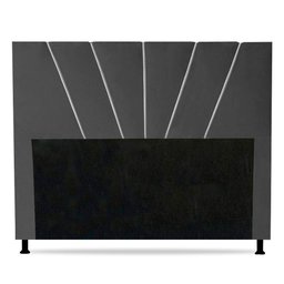 Cabeceira Cama Box Casal Queen Size Dallas 160cm Cinza - 1