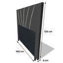 Ver imagem 3 de Cabeceira Cama Box Casal Queen Size Dallas 160cm Cinza