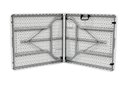 Ver imagem 6 de Mesa Dobrável Tipo Maleta Prática e Durável 180x60cm Branca - WAW Design