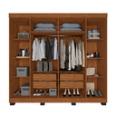 Ver imagem 4 de Guarda Roupa Casal 100% MDF 6 Portas 4 Gavetas Londres Prime - IMOP: Cinamomo/Off-White