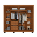 Ver imagem 5 de Guarda Roupa Casal 100% MDF 6 Portas 4 Gavetas Londres Prime - IMOP: Cinamomo/Off-White