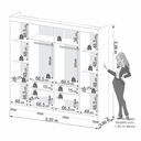 Ver imagem 7 de Guarda Roupa Casal 100% MDF 6 Portas 4 Gavetas Londres Prime - IMOP: Cinamomo/Off-White