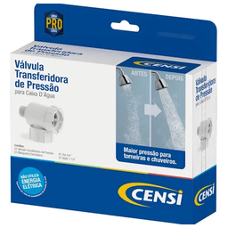 Válvula Pressão Transferidora Caixa D'água Linha Pro Censi Acabamento Mate Cor Branco - 1