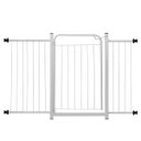 Ver imagem 1 de Grade Proteção Segurança Portão Pet 80cm Branco Bebê Cão com Extensor 2 de 20cm e 1 de 15cm Itagold