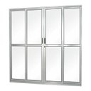 Ver imagem 1 de Porta de Correr Alumínio 4 Folhas com Vidro Liso Sólida Mgm 210 x 200cm