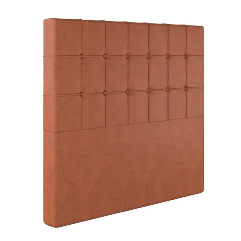 Cabeceira Solteiro Lotus em Veludo com Sapata Cor Terracota Sonhar 10061VL-35 - TERRACOTA