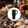 Copo Térmico Grande 1200ml com Canudo e Parede Dupla - Rosa Claro - 4