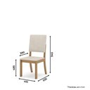 Ver imagem 4 de Conjunto 4 Cadeiras de Jantar Henn Milla Mdf Nature/linho