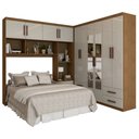 Ver imagem 3 de Guarda-roupa Casal Paradise 10 Portas 6 Gavetas com Espelho - Pm
