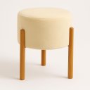 Ver imagem 3 de Kit Puff Apolo Pes de Madeira Off White/palha