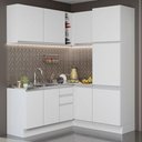Ver imagem 1 de Armário de Cozinha Completa de Canto 329cm Branco Glamy Madesa 01