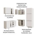 Ver imagem 5 de Armário de Cozinha Completa de Canto 329cm Branco Glamy Madesa 01