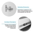 Ver imagem 4 de Paneleiro de Cozinha 70cm 2 Portas de Vidro e 3 Gavetas Art Luciane Móveis