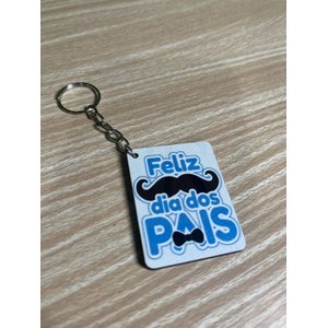 Kit 20 Chaveiros Feliz Dia Dos Pais Bigode Presente Lembrança Dia Dos Pais