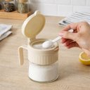 Ver imagem 2 de Porta Condimentos Porta Temperos 280ml Vidro com Colher Cozinha