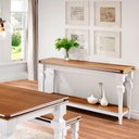 Ver imagem 4 de Aparador para Sala Divisor de Ambiente com 1 Prateleira 2004 Manchester Linz Móveis - Branco/imbuia