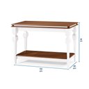 Ver imagem 5 de Aparador para Sala Divisor de Ambiente com 1 Prateleira 2004 Manchester Linz Móveis - Branco/imbuia