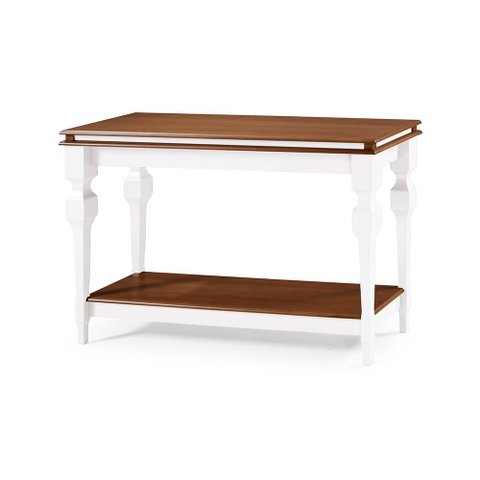 Aparador para Sala Divisor de Ambiente com 1 Prateleira 2004 Manchester Linz Móveis - Branco/imbuia
