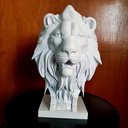 Ver imagem 2 de Estátua Leão Decoração Escritório Luxo Enfeite Estante Hack