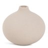 Trio de Minivaso em Ceramica Cinza Bege e Bordo Mart - 2