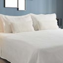 Ver imagem 4 de Kit Colcha Cobre Leito Casal 3pç Montblanc Memory Branco