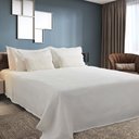 Ver imagem 1 de Kit Colcha Cobre Leito Casal 3pç Montblanc Memory Branco