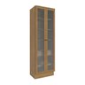 Cristaleira Celeste Kappesberg 100% Mdf 2 Portas 1 Gaveta Nogueira 72cm - 1