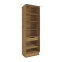 Ver imagem 5 de Cristaleira Celeste Kappesberg 100% Mdf 2 Portas 1 Gaveta Nogueira 72cm