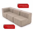 Ver imagem 5 de Sofá Modular 3 Lugares com Canto Kappesberg Boucle Capuccino