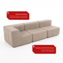 Ver imagem 6 de Sofá Modular 3 Lugares com Canto Kappesberg Boucle Capuccino