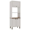 Ver imagem 2 de Armário Cozinha Torre Quente 3 Pts Conecta Frizz Branco