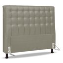 Ver imagem 1 de Cabeceira Cama Box Casal Queen Size Ciara 160cm Botonê com Frame Linho Bege - Desk Design