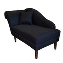 Ver imagem 2 de Recamier Divã Olivia 1,30cm Linho Preto - Dominic Decor