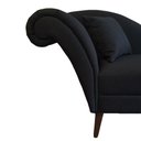 Ver imagem 4 de Recamier Divã Olivia 1,30cm Linho Preto - Dominic Decor