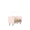 Ver imagem 4 de Conjunto Berço Mini Cama Retrô e Guarda Roupa 2 Portas Rosa