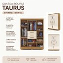 Ver imagem 2 de Guarda Roupa Compacto 6 Portas 3 Gavetas Espelho Roupeiro Nature Champanhe