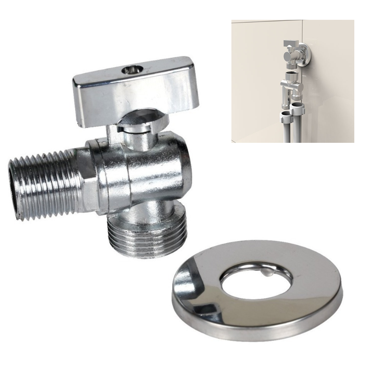 Registro Torneira Esfera Maquina Lavar 1/2 Para 3/4 Metal - Fertak