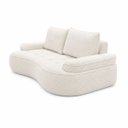 Ver imagem 7 de Sofá Yafa 210cm 3 Lugares Moderno Sala Consultório:Off White/Bouclé
