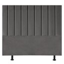 Ver imagem 1 de Cabeceira Estofada de Cama Casal King 195 Cm Paolla Corino Cinza