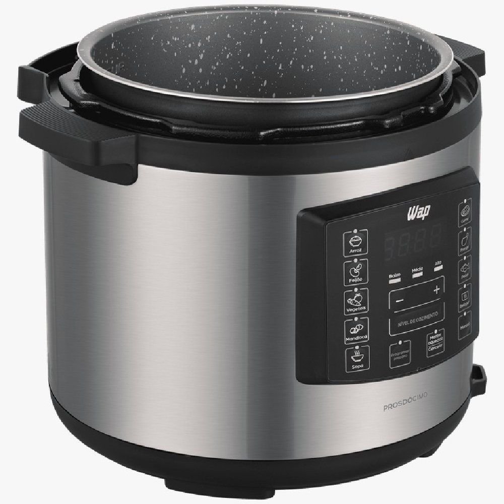 Panela Elétrica de Pressão Wap Preto e Inox 6l 110v Wppe1 - 5