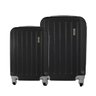 Conjunto Malas de Viagem Média e Grande em ABS IKA Scorpion Cadeado Integrado Preto - 1