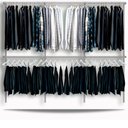 Ver imagem 1 de Arara cabideiro aramado trilho parede closet loja suspenso Br 2,80 m