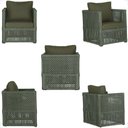 Ver imagem 5 de Mesa e 2 Poltronas Madri Corda Náutica Estofado 13 Trama Verde