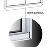Janela de Alumínio de Correr Lateral 2 Folhas Móveis 100x120cm Lucasa Ideale - 5